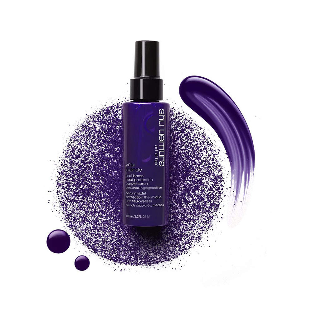 Shu Uemura Yubi Blonde Purple Blow Dry Serum 100ml - siero neutralizzante termoprotettivo