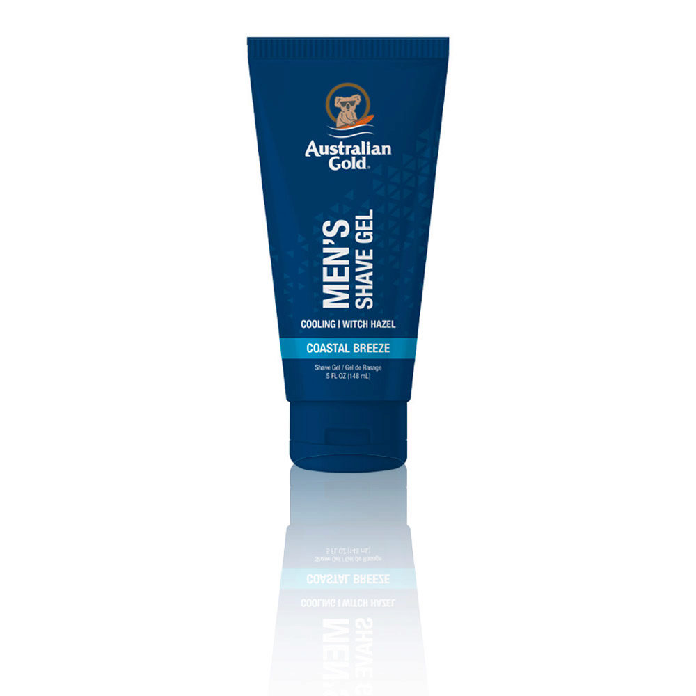 Australian Gold Men's Shave Gel Coastal Breeze 148ml - crema da barba antiage
