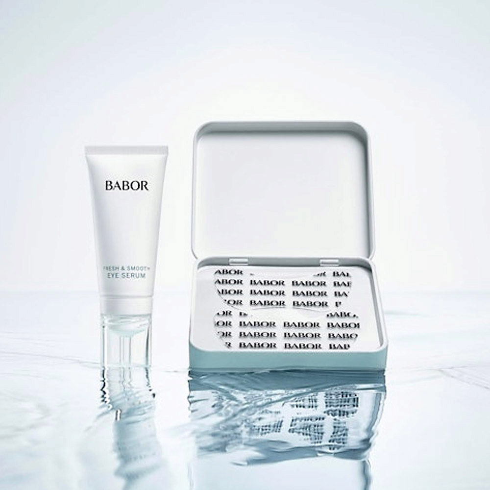 Babor Skinovage Moisturizing Instant Fresh & Smooth Eye Serum + Patches - siero contorno occhi + patches