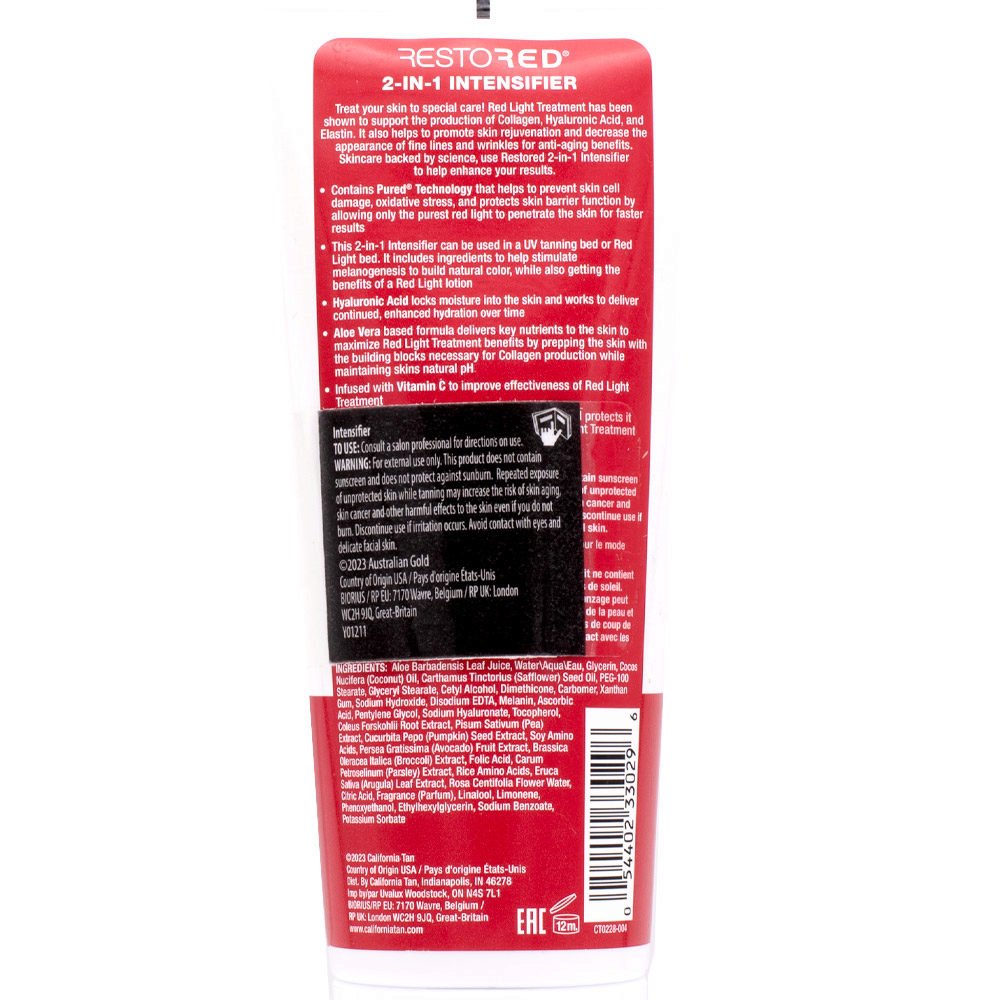 Australian Gold California Tan Restored 2-in-1 Intensifier 177ml - cosmetico solare abbronzante