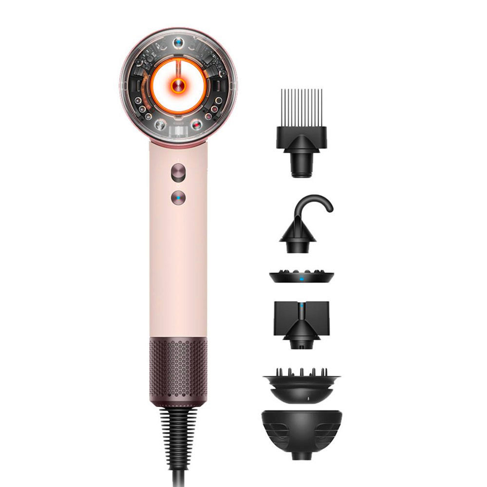 Dyson Supersonic Nural Curly + Coily Rosa Cipria / Oro Rosa - asciugacapelli per capelli mossi e ricci