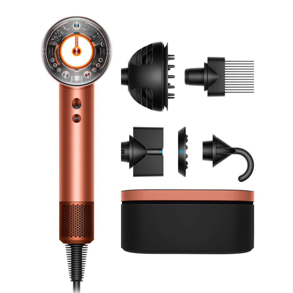 Dyson Supersonic Nural Curly + Coily Phon Amber Silk - asciugacapelli per capelli ricci o molto ricci